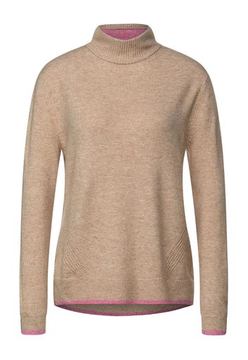 STREET ONE Pullover  beige scuro / rosa chiaro