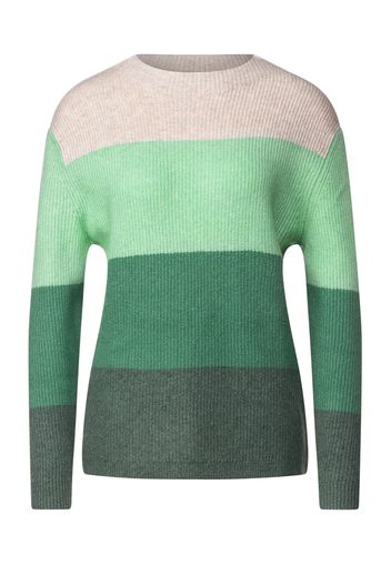 STREET ONE Pullover  beige / menta / verde scuro