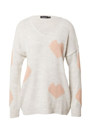 Sublevel Pullover  albicocca / bianco