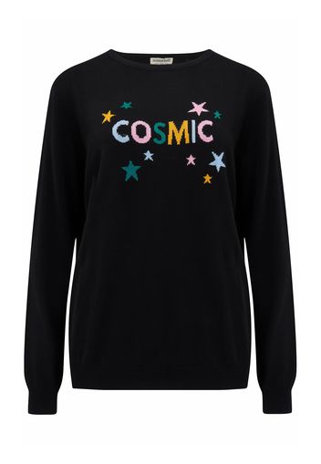 Sugarhill Brighton Pullover ' RITA RAINBOW COSMIC '  nero / colori misti