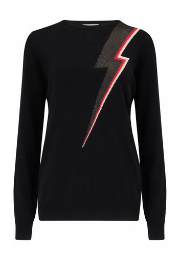 Sugarhill Brighton Pullover 'Astrid'  nero / grigio scuro / rosso / bianco