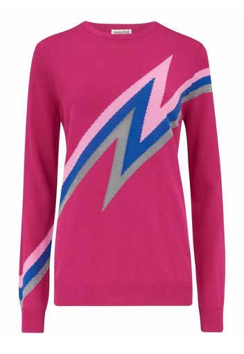 Sugarhill Brighton Pullover 'Astrid'  rosa / blu / rosa chiaro / grigio