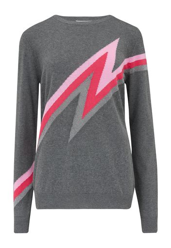 Sugarhill Brighton Pullover 'Astrid'  grigio / rosa / rosa