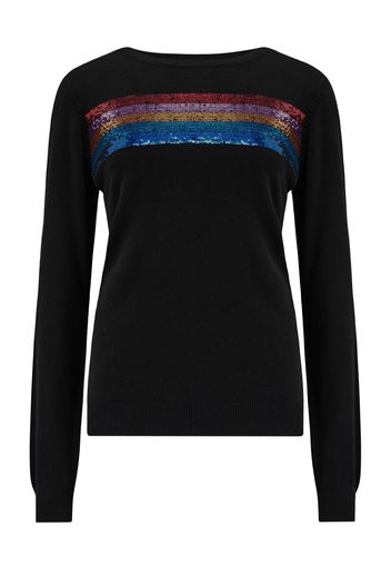 Sugarhill Brighton Pullover 'CECE SEQUIN'  blu / giallo / lilla / rosso / nero