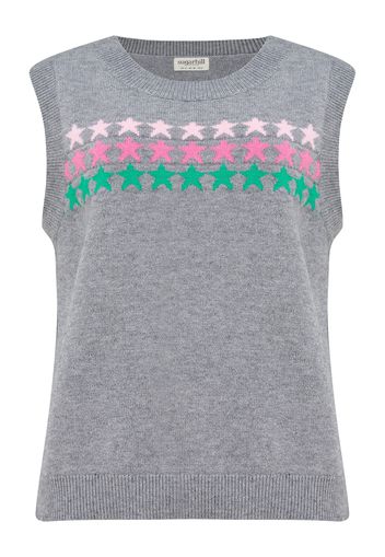 Sugarhill Brighton Pullover  grigio / verde / rosa