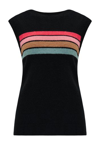 Sugarhill Brighton Pullover 'Echo'  blu ciano / marrone chiaro / rosa / nero