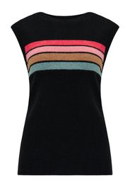 Sugarhill Brighton Pullover 'Echo'  blu ciano / marrone chiaro / rosa / nero