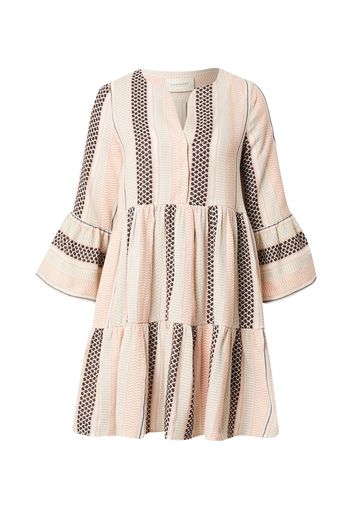 Summery Copenhagen Abito camicia 'Eliza'  bianco naturale / rosa / beige / cioccolato