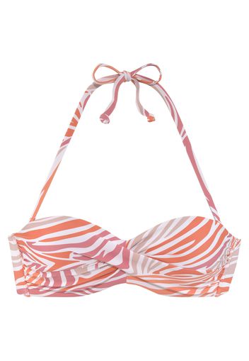 SUNSEEKER Top per bikini  bianco / arancione / melone