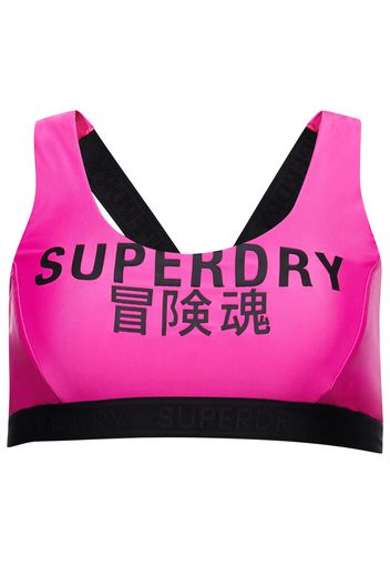 Superdry Top per bikini  rosa / nero