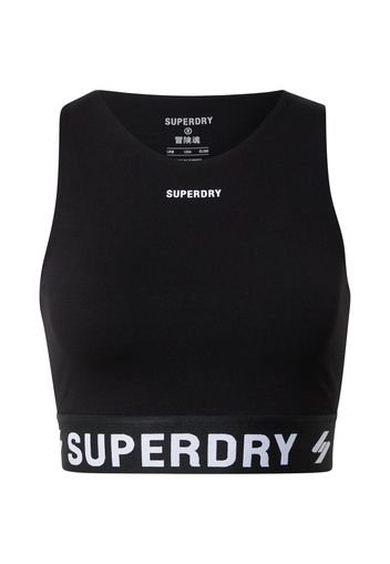 Superdry Top  nero / bianco