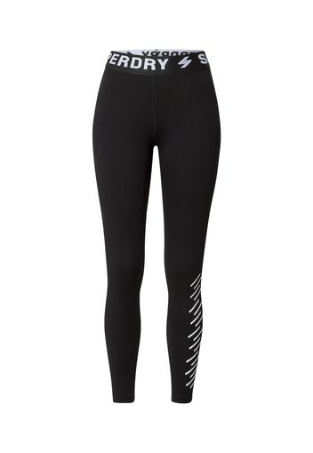 Superdry Leggings  nero / bianco