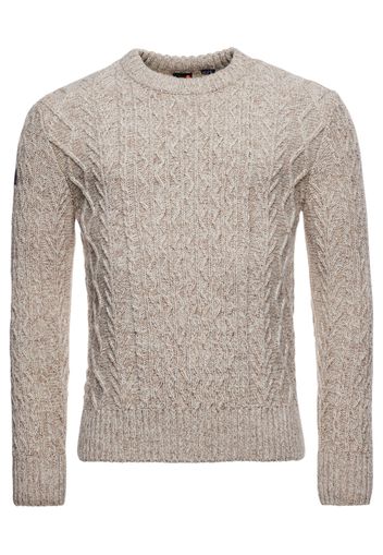 Superdry Pullover 'Jacob '  beige / nero