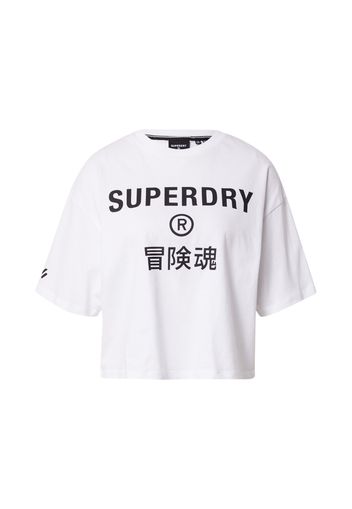 Superdry Maglia funzionale 'Code Core'  nero / bianco