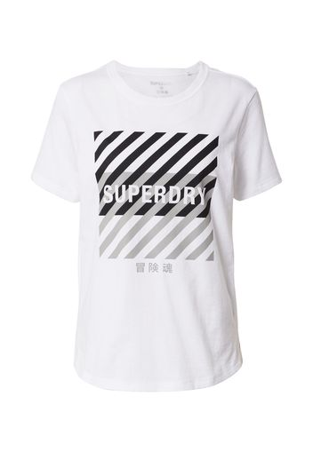 Superdry Maglia funzionale  nero / bianco