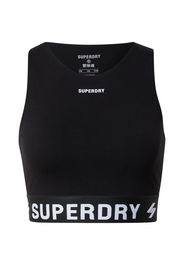 Superdry Top  nero / bianco