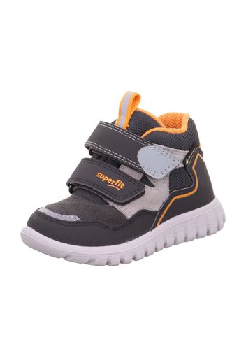 SUPERFIT Sneaker  antracite / arancione / grigio argento