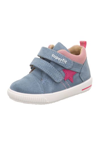 SUPERFIT Sneaker 'MOPPY'  blu chiaro / rosa / rosa / bianco