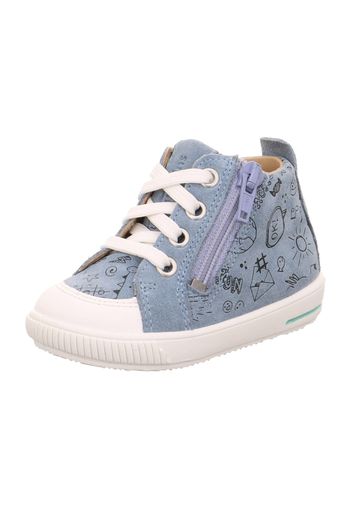 SUPERFIT Sneaker 'MOPPY'  blu fumo / blu colomba / bianco