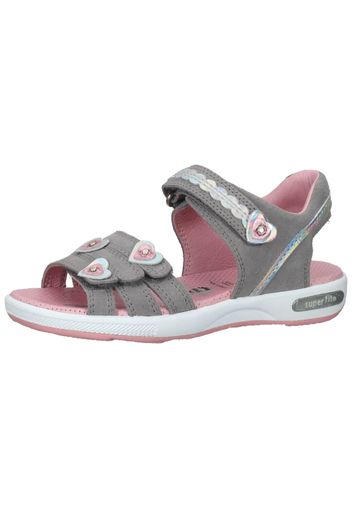 SUPERFIT Sandalo 'Emily'  grigio / rosa / bianco