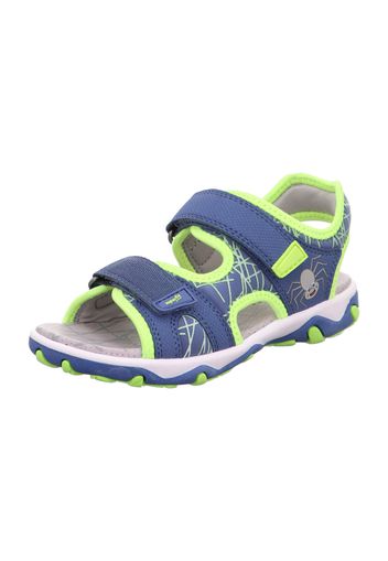 SUPERFIT Calzatura aperta 'Mike 3.0'  blu cielo / grigio / lime / rosso