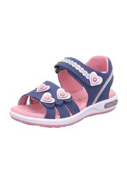 SUPERFIT Sandalo 'Emily'  navy / rosa chiaro / argento