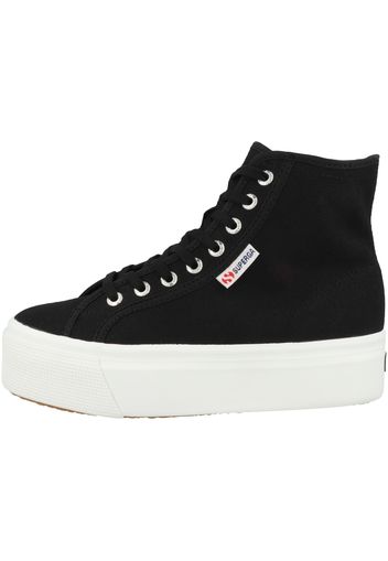 SUPERGA Sneaker alta  nero / bianco