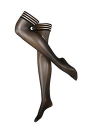 Swedish Stockings Calza overknee 'Mira Premium Stay Ups Black'  nero