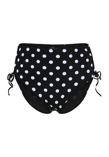 Swim by Zizzi Pantaloncini per bikini  nero / bianco