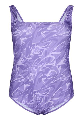 Swim by Zizzi Costume intero 'SMIA'  lilla / bianco