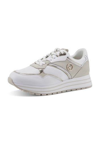 TAMARIS Sneaker bassa 'Woms'  grigio argento / argento / bianco