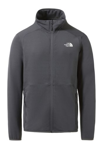 THE NORTH FACE Giacca di pile 'Quest'  grigio scuro / bianco