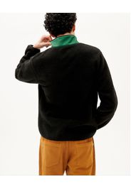 Thinking MU Giacca di pile 'Lewis'  verde / nero / offwhite