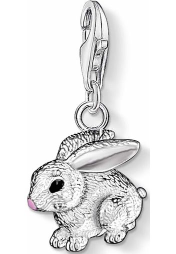 Thomas Sabo Ciondolo 'Hase'  rosa / nero / argento