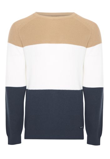 Threadbare Pullover 'Alexas'  beige / navy / bianco