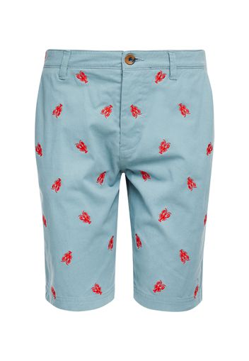 Threadbare Pantaloni chino 'Tropez'  blu chiaro / rosso