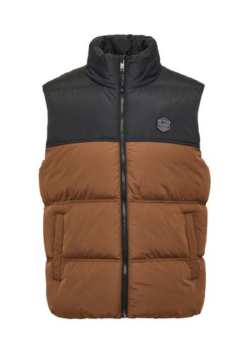 Threadbare Giacca di mezza stagione 'Gilet Lethame'  marrone / nero / bianco