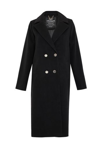 Threadbare Cappotto di mezza stagione 'Marley'  nero / bianco