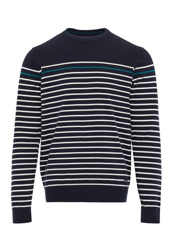 Threadbare Pullover 'Abingdon'  navy / smeraldo / bianco