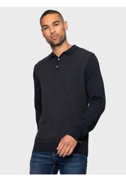 Threadbare Pullover 'Luke'  navy