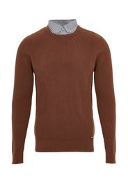 Threadbare Pullover 'Alexander'  marrone / grigio / bianco