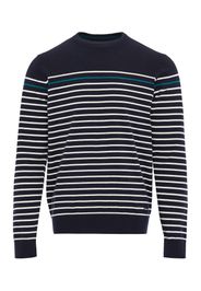 Threadbare Pullover 'Abingdon'  navy / smeraldo / bianco