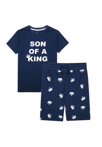 Threadboys Pigiama 'King Family'  navy / bianco