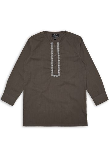 Threadboys Camicia  grigio scuro / bianco