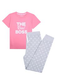 Threadgirls Pigiama  grigio sfumato / rosa / bianco