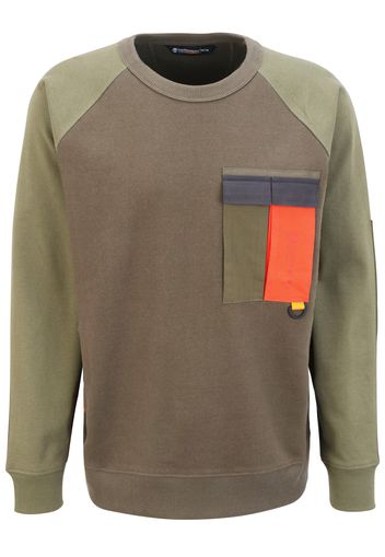 TIMBERLAND Felpa 'EK+ Pocket Crew Neck'  verde / verde scuro