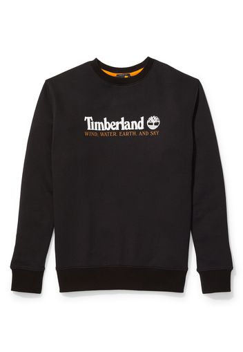 TIMBERLAND Felpa 'WWES Crew Neck BB'  nero / bianco