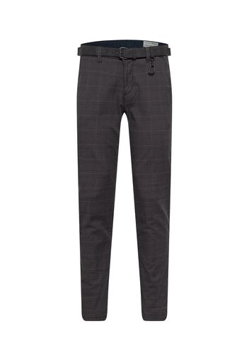 TOM TAILOR DENIM Pantaloni chino  grigio / grigio scuro / marrone