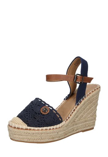 TOM TAILOR DENIM Sandalo  navy / beige / caramello