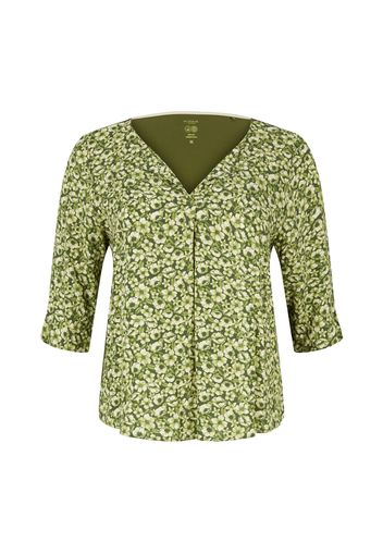 Tom Tailor Women + Camicia da donna  crema / oliva